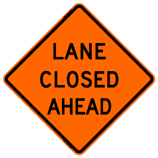 Lane Closed Ahead (RUS)