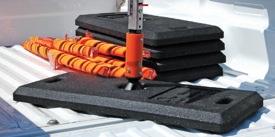 Rubber Base Stands for Urban and Portable Applications