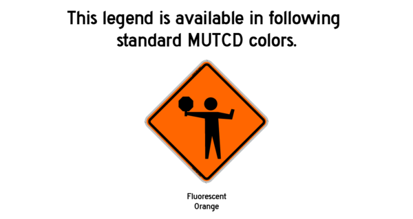 Flagger (Symbol) w/ Paddle (RUS)