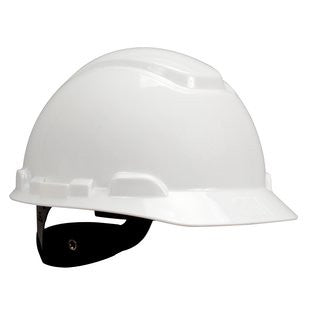 3M™ Hard Hat with UVicator, White, 4-Point Ratchet Suspension, H-701R-UV