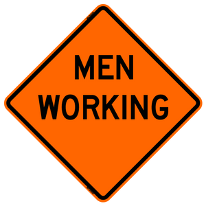 Men Working Roll-up Sign (RUS)