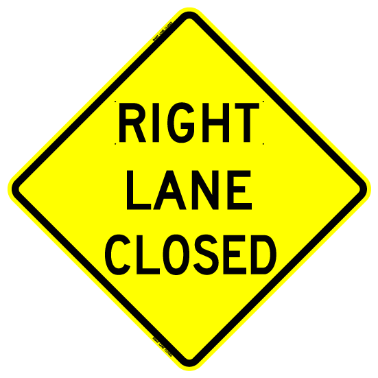 Right Lane Closed (RUS)