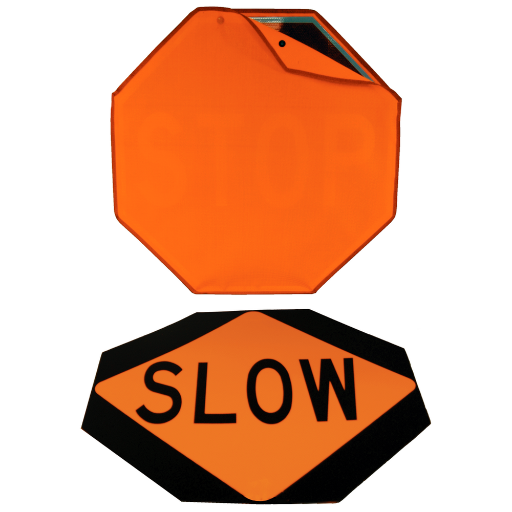 Stop / Slow Paddle - Bone Safety Signs